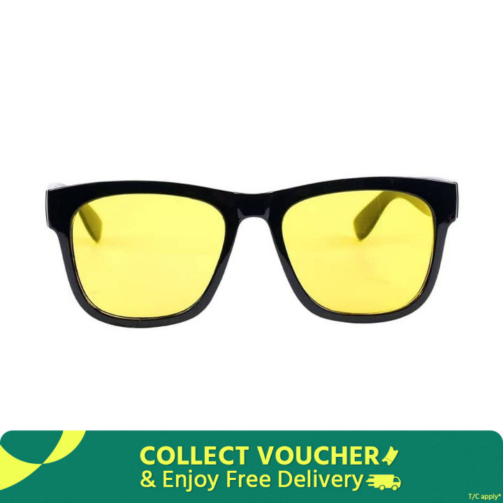 Night Vision Glass  & HD Polarized Anti-Fog Sun Glass For Biker