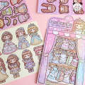 Tirado Duo Sauce House Castle Princess Dressing Cute Girl Children's Handheld Tent Sticker.