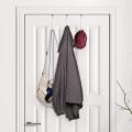 over Door Hooks for Hanging Clothes,6 Packs Hanger,for Bathroom Black. 