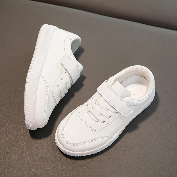Children's%20school%20performance%20small%20white%20shoes%20velcro%20soft-soled%20sneakers%20spring%20and%20autumn%20boys%20and%20girls%20low-top%20casual%20shoes%20-%20Image%203