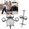 Kids Set Complete 7 Drums Kit Compact Beginner Kit With. 