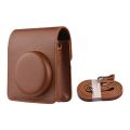 Camera protective case PU leather adjustable houlder trap uitable for Fuji. 