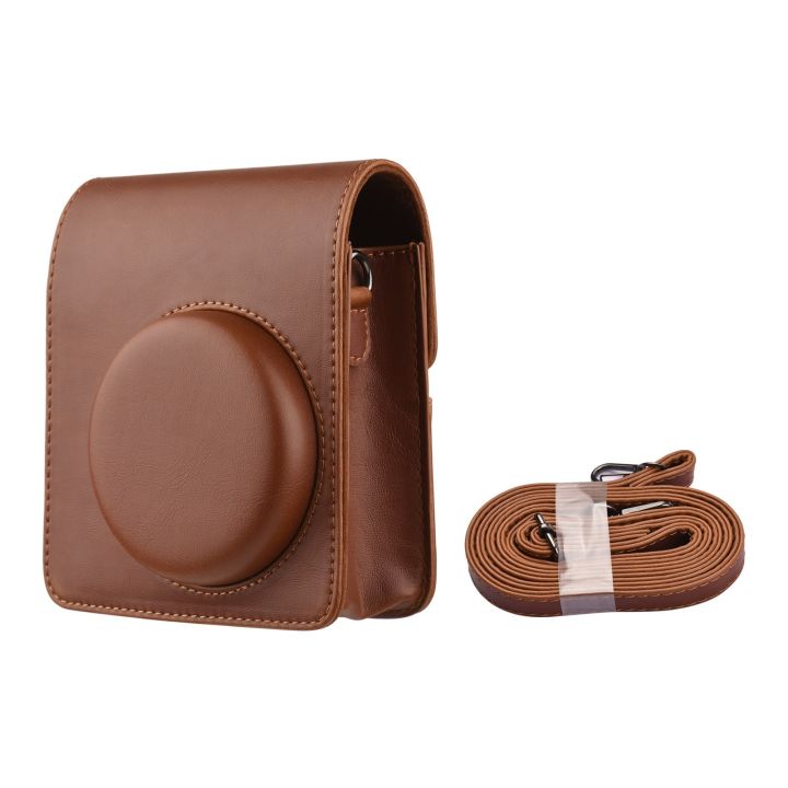 Camera protective case PU leather adjustable houlder trap uitable for Fuji