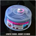 Microwave Food Cover Splatter Guard, Clear Plastic Dish Lid for Plates - 1 Pc. 