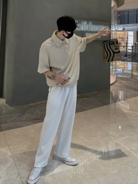 %E3%80%90Alien%20Alien%E3%80%91%202023%20Summer%20New%20Waffle%20Short%20Sleeve%20Polo%20Shirt%20Men%20Lapel%20Casual%20Loose%20Solid%20Color%20Lapel%20Button%20Up%20Designer%20Polo%20T%20Shirt%20for%20Male%20-%20Image%203