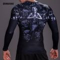 3D Printed Harajuku Fitness Tops t-shirt compression shirts Anime Men Sports Fashion Jnese male Top Clothing. 