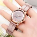 Two-color DialStylish Simplicity Women's Watches Quartz Watch Ladies Fashion Dial Casual Bracele Watch Leather Wristwatch.