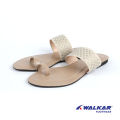 Walkar Ladies Sandal Golden. 