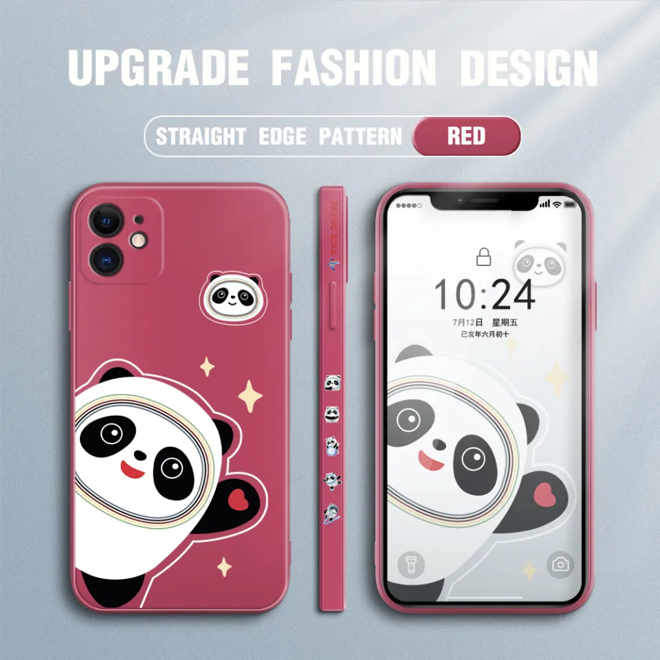 FHKL for iPhone 6S Back Cover Bing Dwen Dwen Side design Soft - Main Image