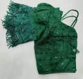 Pure Cotton Chicken Kanchi Net Ghoti Hata Sleeves Saree Blouse For Women's - Blouse For Women.