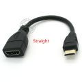 Up Down Right Left Angled Mini Hd-To Hd-Male To Female Cable 10cm For Lap Pc Hdtv Type C Mini Hdmi-Compatible Angle Adapter. 