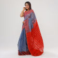 Tangail Tat Multi Colour Moslin Jamdani Saree for Women. 
