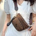 bags cross-border bags women's new simple fashion retro multi-layer zipper shoulder crossbody bag ribbon chest bag women's tide. 