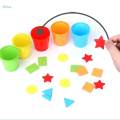 Shape Matching Creative Play Montessori Toy for Birthdays Preschool Children. 