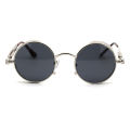 Round Metal Sunglasses Steampunk Men Women Fashion Glasses Brand Designer Retro Vintage Sunglasses - Sunglasses For Women.