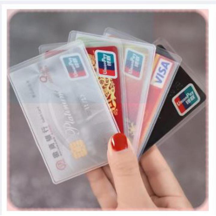 Versatile -Choice and Remark -10 Piece Clear ATM Card Cover - Card Holder- Avant-garde Remarkable - Disclose Styles & Luxe