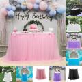 Happy birthday Table Skirt & Cloth Set.