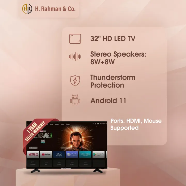BLACK%20DIAMOND%2032''%20DOUBLE%20GLASS%20WiFi-SMART%20ANDROID%20LED%20TV%20%20(2GB%20RAM,%2016GB%20ROM)%20-%20Image%203