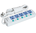 Maxline Multiplug ML 815-5 Port Multi Extension Socket-Multi plug-White.