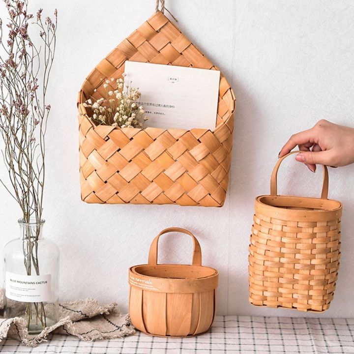 QUTDI%20Retro%20Durable%20Hand%20Woven%20Wooden%20For%20Kitchen%20Gardens%20Vegetable%20Flower%20Pot%20Letter%20Basket%20Flower%20Nasket%20Storage%20Basket%20Wall%20Basket%20-%20Image%207