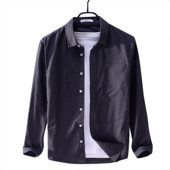NEW%20STYLE%20Cotton%20Long%20Sleeve%20Formal%20Shirt%20for%20Men%20-%20Image%203