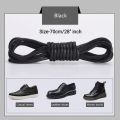 1 Pair Round Waxed Shoelaces For Shoes & Boots. 