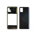 Housing Backshell for Samsung Galaxy A51 back replacement Battery cover with middle frame.