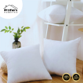 Standard Fiber Cushions, Tissue Fabric, White, (18"x18") Set of 5.