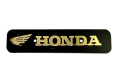 Motorcycle front name plate for honda  bike or bike name plate logo - gold. 