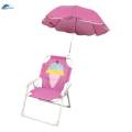 Kids Camping Chair with Umbrella Folding Chair for Park Hiking Courtyard.