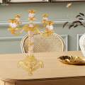 Candle Holder Candle Stand Candlestick Candleholder Vintage Style Ornament Candelabrum Metal Candelabra for Table Centerpieces Party Holiday. 