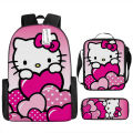 Hello Elementary School Schoolbag Cute Kitty Children's Girls' Backpack KT Cat Lunch Bag.