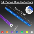 ZOROOM 84 Pieces Spoke Reflectors Bicycle Spokes Reflector ning Strips Bicycle Spokes Bicycle Spoke Reflective.