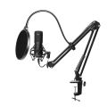 HXSJ Usb 192Khz/24Bit Podcast Re-cording Microphone Kit Professional Condenser Studio Broadcasting Mic With Stand Flat Head Microphone. 