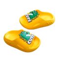 Summer Children's Slippers Cute Crocodile Style Breathable Non-slip Soft Solid Color Slippers Home Bathroom Slippers Shoes Kids.