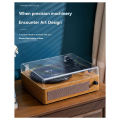 Bluetooth Enabled Vintage Turntable Phonograph Multi-Functional Wooden Record Player Vinyl Player Audio.