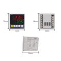 0~400? Adjustable Intelligent Precise Temperature Controller Digital Display Relay Solid State SSR Output Over Temperature Alarm Oven Industrial Equipment Multi-function Temperature Controller. 