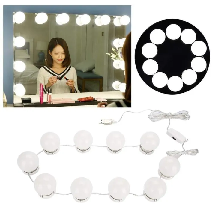 Vanity%20Mirror%20Light%20Adjustable%20with%2010%20Light%20Bulbs%20for%20Makeup%20Dressing%20Table%20/%20LED%20Vanity%20Mirror%20Lights%20Kit%20with%2010%20Dimmable%20Light%20Bulbs%20for%20Makeup%20Vanity%20Table%20Set%20in%20Dressing%20Room%20Lighting%20Fixture%20Strips%20Retractable%20Wire%20USB%20Power%20Supply%20White%20-%20Image%202