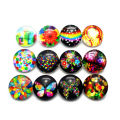 【Pei jie Store】20pcs/lot Mix Rainbow Snap Buttons Bangles 18mm Snap Jewelry Button Ginger Button Bracelet Snaps Jewelry. 
