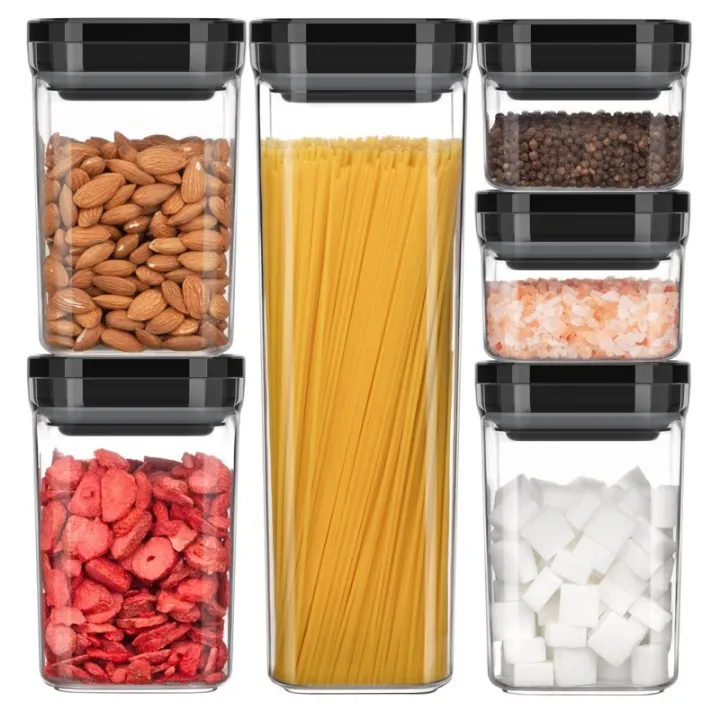 6%20Piece%20Airtight%20Food%20Storage%20Container%20Set,%20BPA%20Free%20Kitchen%20Pantry%20Organization%20Canisters,%20One-Handed%20Kitchen%20Storage%20Containe%20-%20Image%204