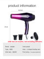 Ubeator -2400W Household and Barber ShopHigh Power Styling Tools Blow Dryer Hot And Cold Wind Hair Dryer-8690-Purple. 