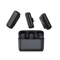 DK11 Wireless Microphone Same as Hollyland Lark M2. Interview, Live Broadcast, Audio Video Recording Clip on Collar Microphone. Noise Reduction Lavalier Lapel Mini Microphone.