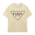 Oversized Hip-Hop T Shirts Cute Triangular Paris letter Harajuku Print Tee Regular Mens Tops Quality Rapper Tshirt.
