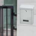 Wall Mounted Mailbox Lockable Metal Mail Box for Outdoor Office. 