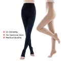 Medical Compression Pantyhose Stocking 20-30mmHg Women Thighs Open Toe Class 2 Pressure Support Varicose Vein Stocking Plus Size. 