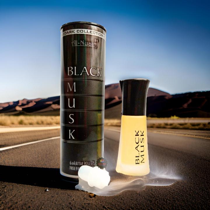 Al Nuaim Black Musk Roll On Attar Non Alcoholic Long Lasting Perfume - 6ml