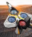 Remote Control Aircraft Four-Axis Drop-Resistant Remote Control Drone Colorful Lights Children's Remote Control Gliding Fighter Toy.