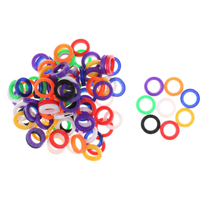 10/24pcs%20Key%20Top%20Cover%20Head/Caps/Tags/Label%20ID%20Markers%20Mixed%20Toppers%20Silicone%20Coding%20Colorful%20Key%20Identifier%20Cover%20Keyring%20Rings%20-%20Image%205