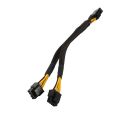 LKPCIGCXM 4 Pcs CPU 8 Pin Splitter ATX CPU 8 Pin Female to Dual 8(4+4) Pin Male EPS 12V for Motherboard Power Adapter Cable.