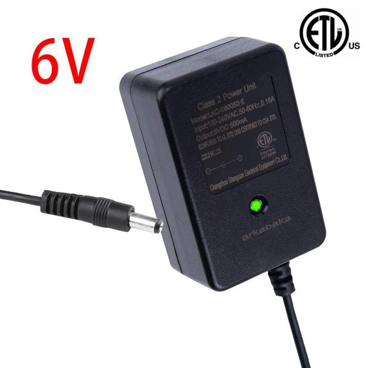 6 volt battery charger for kids electric ride on toys battery power adapter